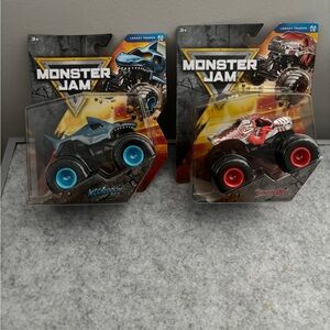 Monster Jam ~ Monster Trucks Megalodon and Thunderroarus.